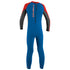 Toddler Reactor-2 2mm Back Zip Full - Pojkar - ocean/grafit/röd